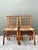 Vintage Bamboo-Style Wood and Cane Chairs - Set of 4 For Sale - Image 13 of 14