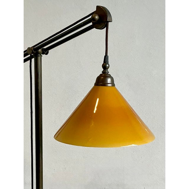 Illuminate your space with the industrial elegance of this vintage Baker MRL 191 counterbalance floor lamp. This striking...