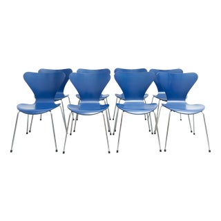Series 7 Chairs by Arne Jacobsen for Fritz Hansen, 1950s, Set of 8 For Sale