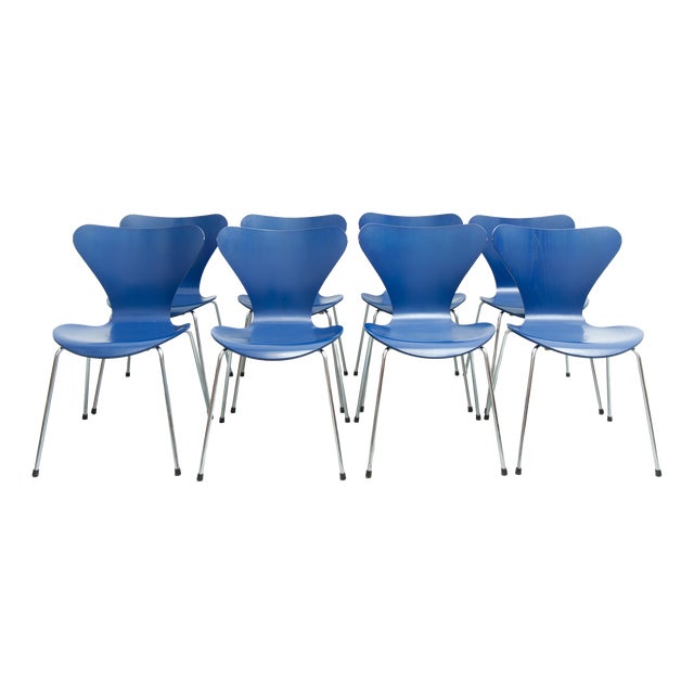 Series 7 Chairs by Arne Jacobsen for Fritz Hansen, 1950s, Set of 8 For Sale