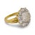 1900 - 1909 1900-1909 Victorian Gia 3.02 Carat Old European Cut Diamond 18k Yellow Gold Cluster Ring, Size 7.25 For Sale - Image 5 of 7