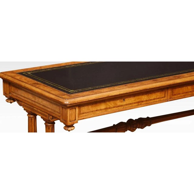 Walnut Writing Desk in the style of Gillows For Sale - Image 3 of 12