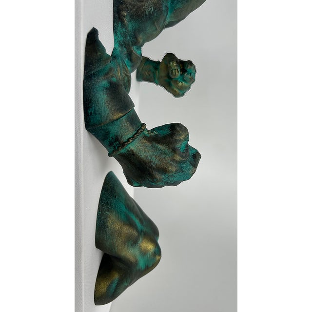 Figurative Michael Perez Figurative Dimensional Wall Sculpture in Resin on Canvas, 2025 For Sale - Image 3 of 10