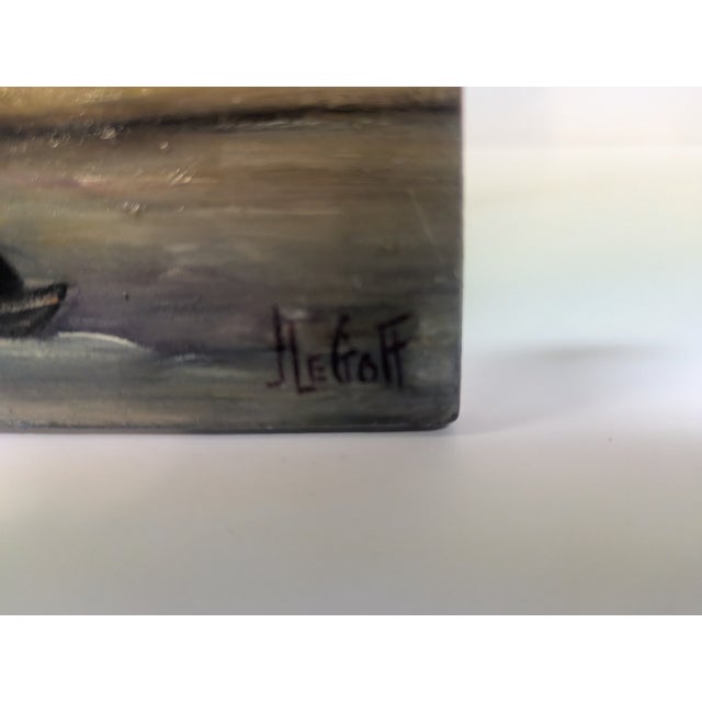 Metal Hand Painted Iron For Sale - Image 7 of 7