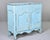 French Provincial Louis XV Style Blue-Painted Two-Door Buffet For Sale - Image 13 of 13