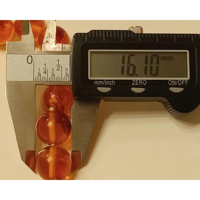 Gemstone Mid-Century Baltic Amber Necklace For Sale - Image 7 of 12