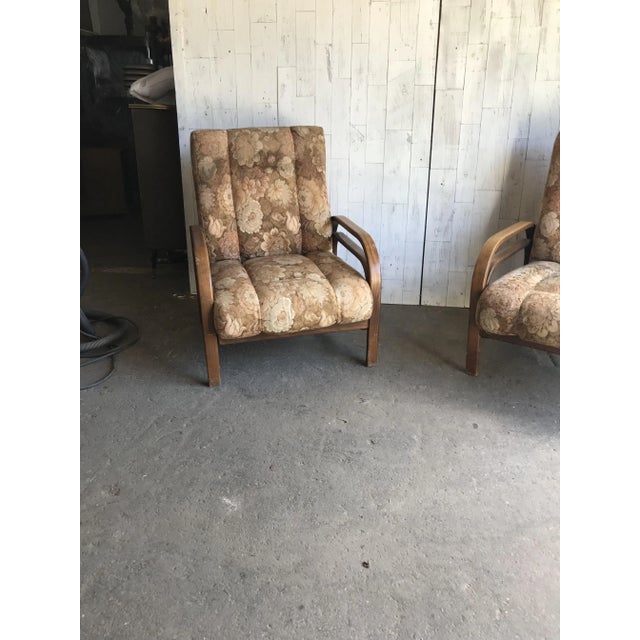 Set of Vintage Art Deco Armchairs, 1930s For Sale - Image 3 of 11