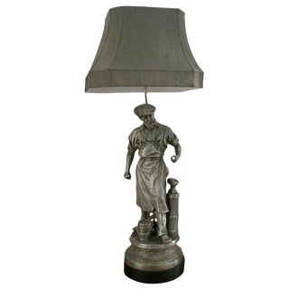 The Village Blacksmith Table Lamp For Sale