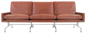 PK 31-3 Leather Sofa by Poul Kjærholm for E. Kold Christensen, 1960