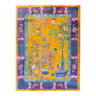 Extraordinary Early 20th Century Chinese Art Deco Rug For Sale