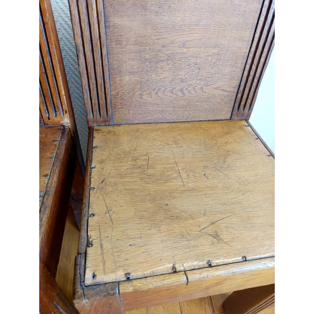 Brown Art Deco Childrens Chairs, 1940s, Set of 2 For Sale - Image 8 of 12