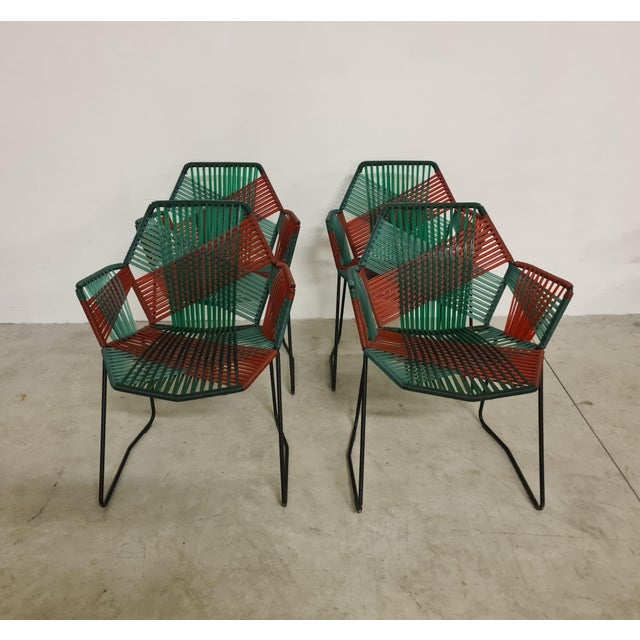 Modern Tropicalia Jungle Armchairs by Patricia Urquiola for Moroso, 2008, Set of 4 For Sale - Image 3 of 18