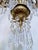 Brass Vintage Brass Chandelier With Crystal Prisms For Sale - Image 8 of 12