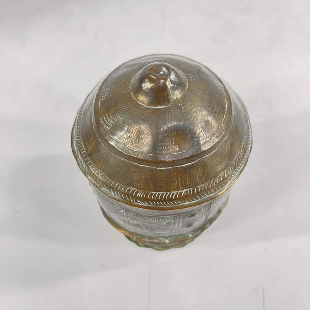 Metal Early 20th Century Asante Forowa Chased Brass Box Ghana MATTER COLLECTION For Sale - Image 7 of 10