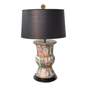 Late 19th Century Famille Rose Lamp