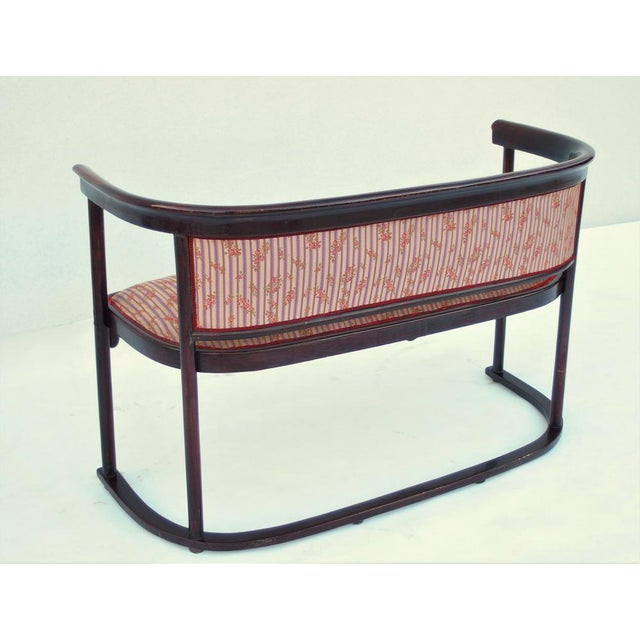 Brown Art Nouveau Chairs and Sofa by Josef Hoffmann for Thonet, Set of 3 For Sale - Image 8 of 14