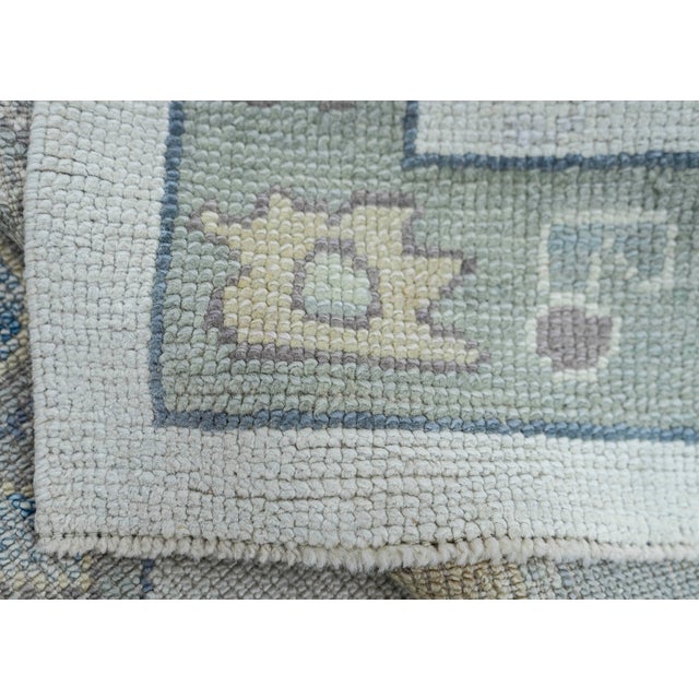 Gray Turkish Oushak Rug 2'11" x 12'1" #19133 For Sale - Image 8 of 8