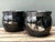 Late 20th Century Vintage Ceramic Planters in Black Over Green Glaze - Set of 2 For Sale - Image 5 of 17