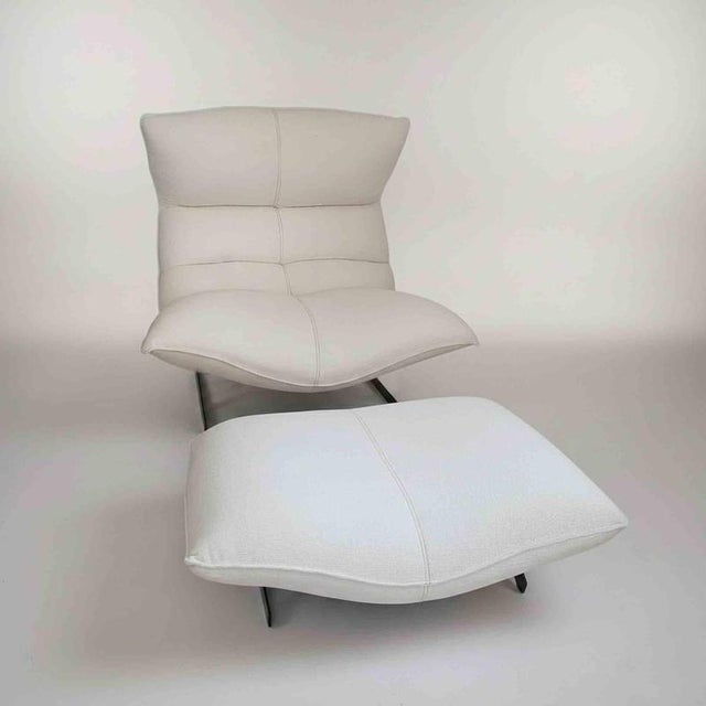 Set of Canestrari Lounge Chair with Ottoman by Vittorio Varo, Italy, 1970s For Sale - Image 8 of 14