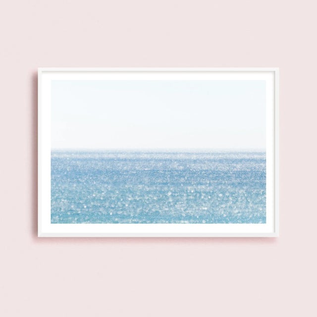 Contemporary Minimalist Blue Ocean Art Print, 45 X 30" Photography Print, Coastal Florida Art, Gulf Coast Seascape, "Sunlight on the Gulf" For Sale - Image 10 of 10