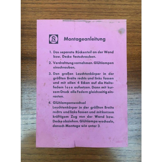 Mid-Century Space Age Cross Oyster Style Wall Lamp by Klaus Link for Heinz Neuhaus Leuchten, Germany, 1960s, Set of 2 For Sale - Image 18 of 18