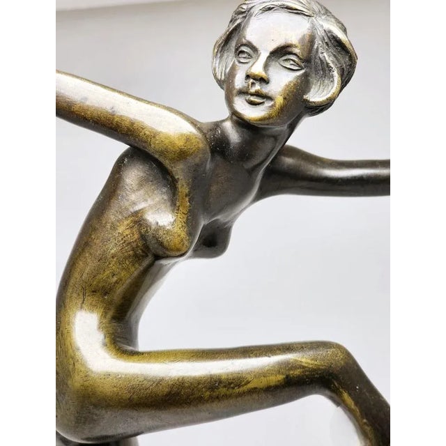 Bronze Dancing Women Figure, 1920s For Sale - Image 6 of 8
