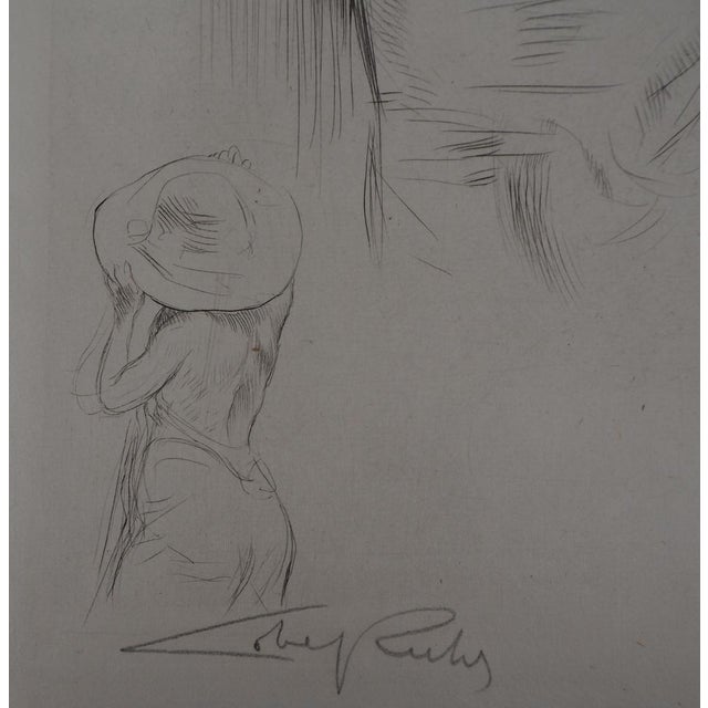 Alméry Lobel-Rich, Woman in the Window, Original Engraving For Sale - Image 3 of 8