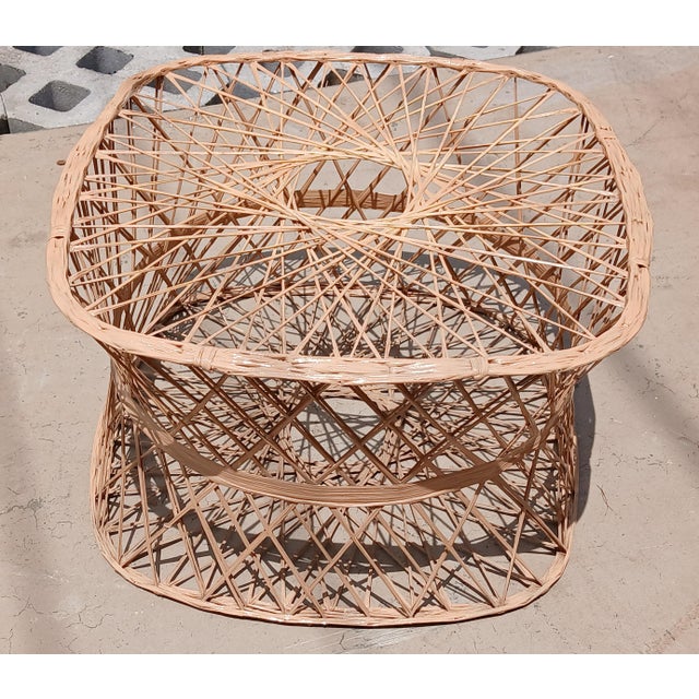 Russell Woodard Attributed Spun Fiberglass Vintage Modern Ottoman For Sale In Naples, FL - Image 6 of 9
