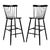 Galena Bar Stool - Black, Set of 2 For Sale