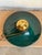 Mid 20th Century Mid-Century Modern Green Glass and Brass Pendant Ceiling Light For Sale - Image 10 of 10