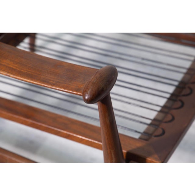 Armchairs in Metal, Walnut, and Fabric from Finn Juhl, Set of 2 For Sale - Image 16 of 18