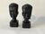 Makonde Ebony Busts, Mueda, Mozambique, 1964, Set of 2, in Flawless conditions. Designed 1960 to 1969