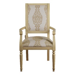 Chair with Damask Fabric For Sale