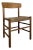 Danish Modern Børge Mogensen Oak & Rush "Shaker" "Folkestole" Chair Model #J-39 For Sale