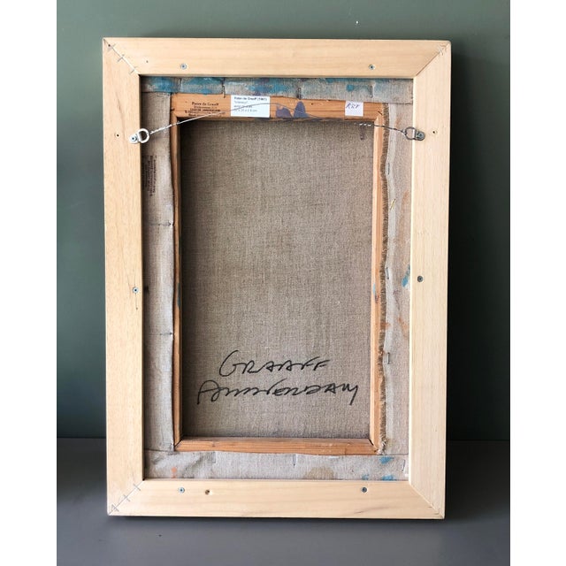 Industrial Peter De Graaff, Amsterdam on the Reverse, 1990s, Acrylic on Canvas, Framed For Sale - Image 3 of 6