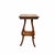 This is a vintage two-tier wooden occasional or drinks table, featuring a square top with carved egg and dart apron...