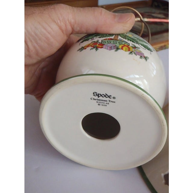 Spode Christmas Tree Holiday DecorTea Light Candle Lamp For Sale - Image 6 of 7