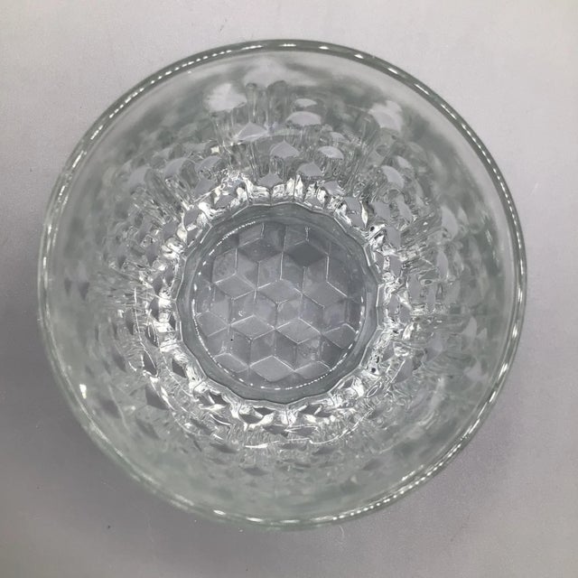 Rare Vintage Italian Crystal Lowball Glasses With Vertical Cut Drip Lines-Set of 11 For Sale In Sacramento - Image 6 of 13