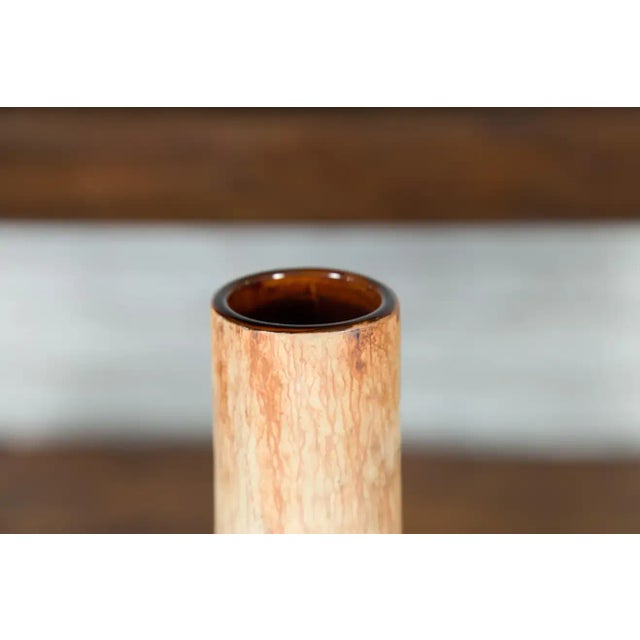 Late 20th Century Northern Thai Chiang Mai White Contemporary Vase from the Prem Collection For Sale - Image 4 of 13