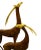 A Pair of wooden Gazelles mounted on a base. The heads are made out of brass. Both are marked. Dimensions smaller Gazelle:...