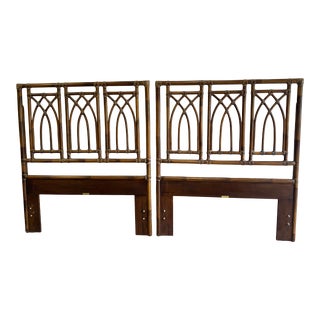 Vintage McGuire Bamboo Twin Headboards - a Pair For Sale