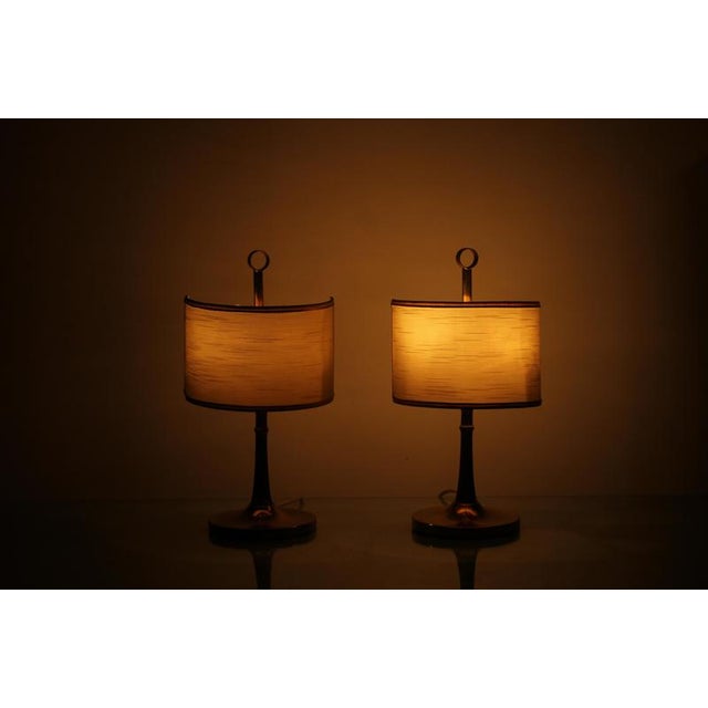 Mid-Century Brass Bedside Lamps, Italy, 1970s, Set of 2 For Sale - Image 15 of 17