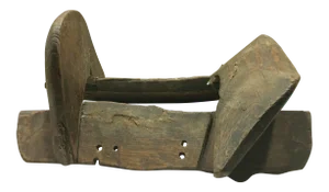 Vintage Primitive Wood Saddle