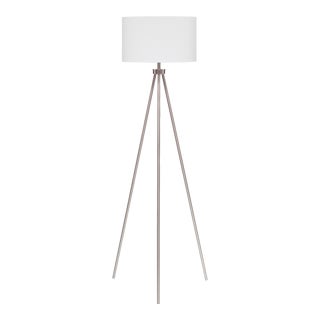 Tri-pod Floor Lamp in Nickel For Sale