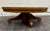 Antique Victorian Tiger Oak Scroll Foot Pedestal Coffee Table Cocktail Table For Sale - Image 9 of 12