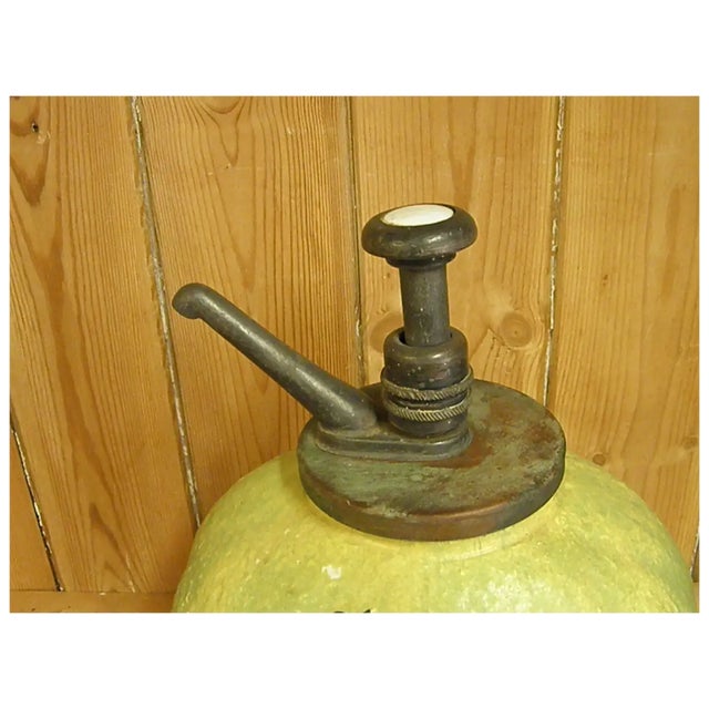 Green Rare 1910-20s Wards Lime Crush Syrup Dispenser For Sale - Image 8 of 18