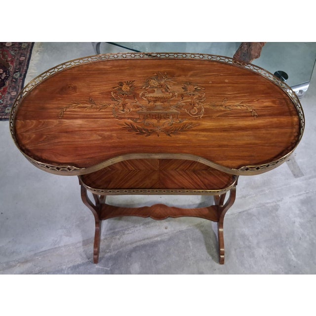 Art Nouveau Two-Tiered Tea Table, 1890s For Sale - Image 4 of 8