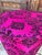 Moroccan Art Deco Boho Style Pouf in Hot Fuchsia Color For Sale - Image 17 of 18