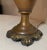 1930s Antique 3 Arm Copper Gold Gilded Neoclassical Ornate Electric Vase Table Lamp For Sale - Image 5 of 10