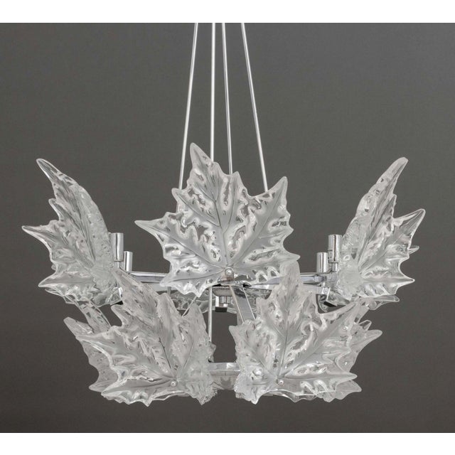 Lalique Champs-Elysees Two-Tier Chandelier For Sale - Image 12 of 18